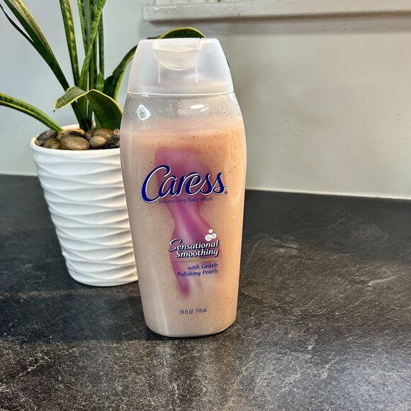 RARE‎ Caress SENSATIONAL SMOOTHING Body Wash W Polishing Pearls LG SIZE 24 Oz - Picture 1 of 4